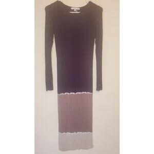 Young, Fabulous, and Broke Tie Dye long sleeved midi dress. Size XS.